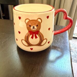NWT Teddy Bear Heart Mug
